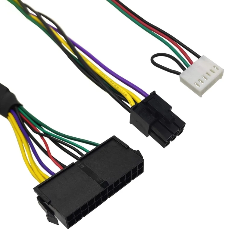 Cable adaptador fuente alimentación ATXPSU 24 pines a 6 pines para placas base estación trabajo Z230 Z220 SFF