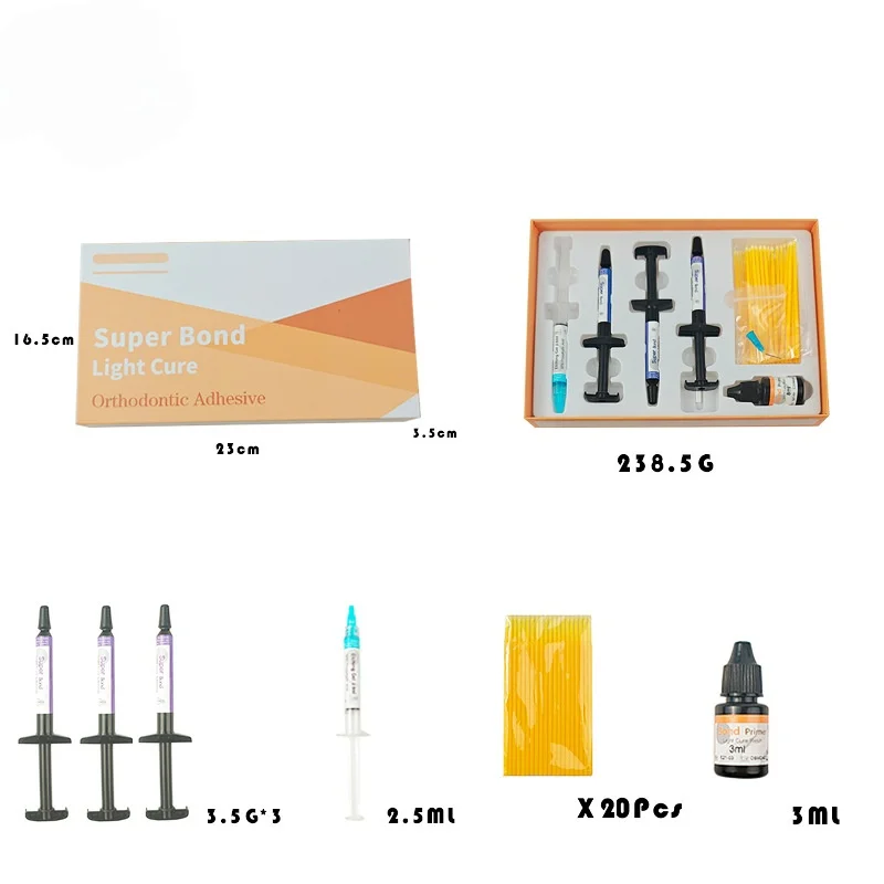 Dental Adhesive Light-cure Dentistry Materails Orthodontic Bracket Self-cure Enamel Repair Binder High-Quality ORTHO-BONDING