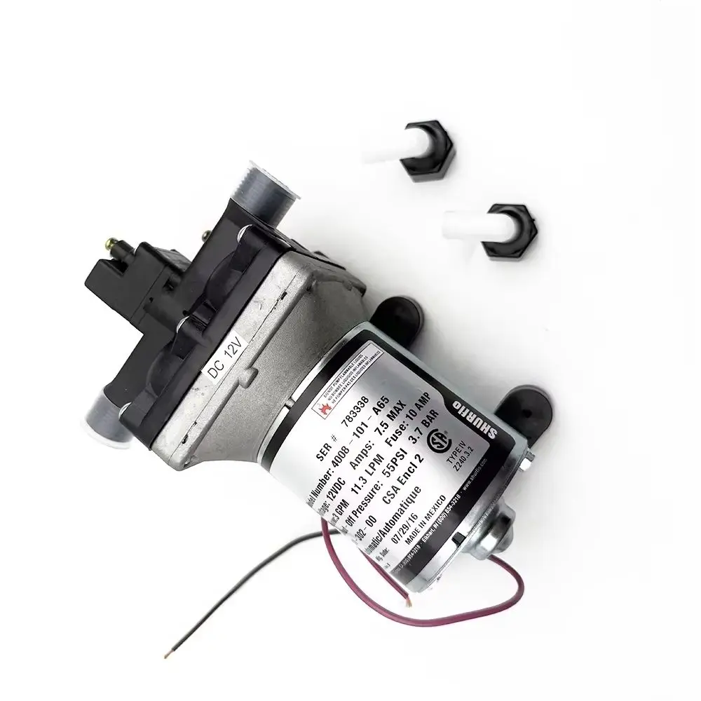 

OE:4008-101-A65,4008-101-E65,4008-131-A65 12V/24V 3.0 GPM/LPMCar Toilet Water Pump Revolution With Strainer For Camper/RV/Yacht