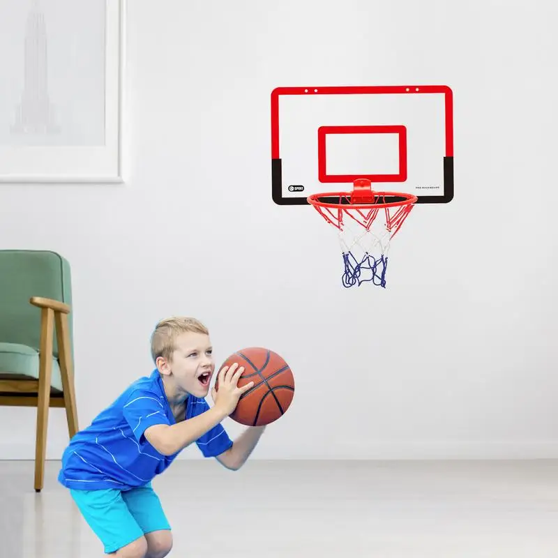 

Mini Basketball Hoop Kit Indoor Plastic Basketball Backboard Home Sports Basket Ball Hoops For Kids Funny Game Fitness Exercise