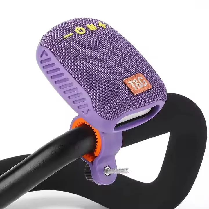 T&G TG392 Motorcycle Bike Mini Fixed Stand Amplifiers Speakers Handsfree Hifi Bass Sound BT 5.3 TWS Speaker for Bicycle YMX