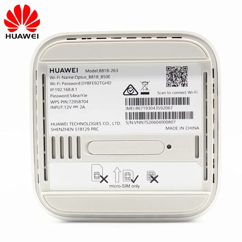 Huawei B818 4G Cat19 3 Prime LTE Wi-Fi Wireless Router Vehicle Wi-Fi Gigabit