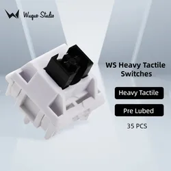 Wuquestudio WS Switch Heavy Tactile Feedbac POM Stem Nylon Housing 5pin PCB Mount For Mechanical Keyboard WS Switch