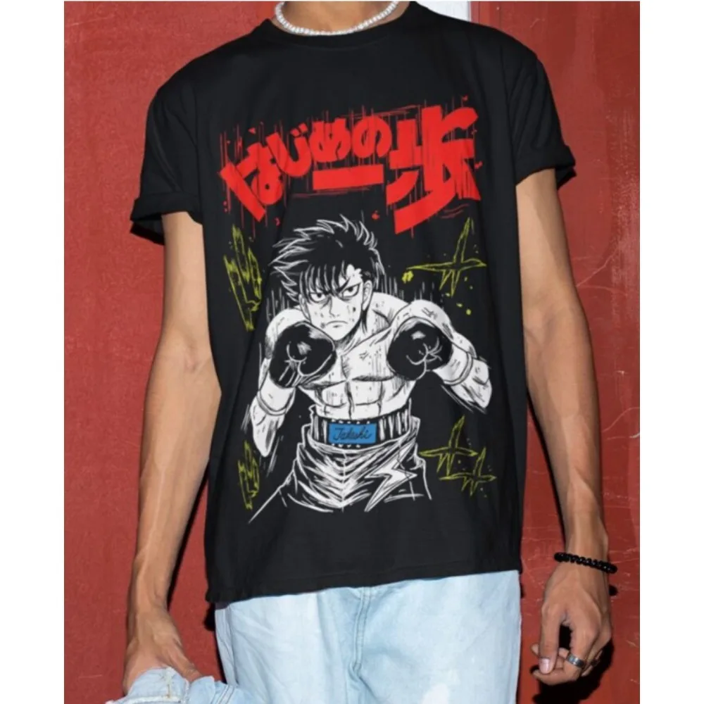 

Hajime No Ippo Kamogawa Boxing Gym KBG Tee Merch T-shirt Women Men Fashion Casual Clothing Short Sleeve Streetwear T-shirt Gift
