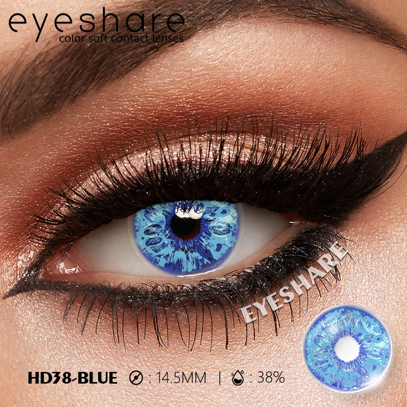 EYESHARE 1 Paar weiße farbige Kontaktlinsen für Cosplay, rote Kontaktlinsen, Anime-schwarze Augenlinsen, Halloween-Schönheits-Make-up-Linsen – Detail 11