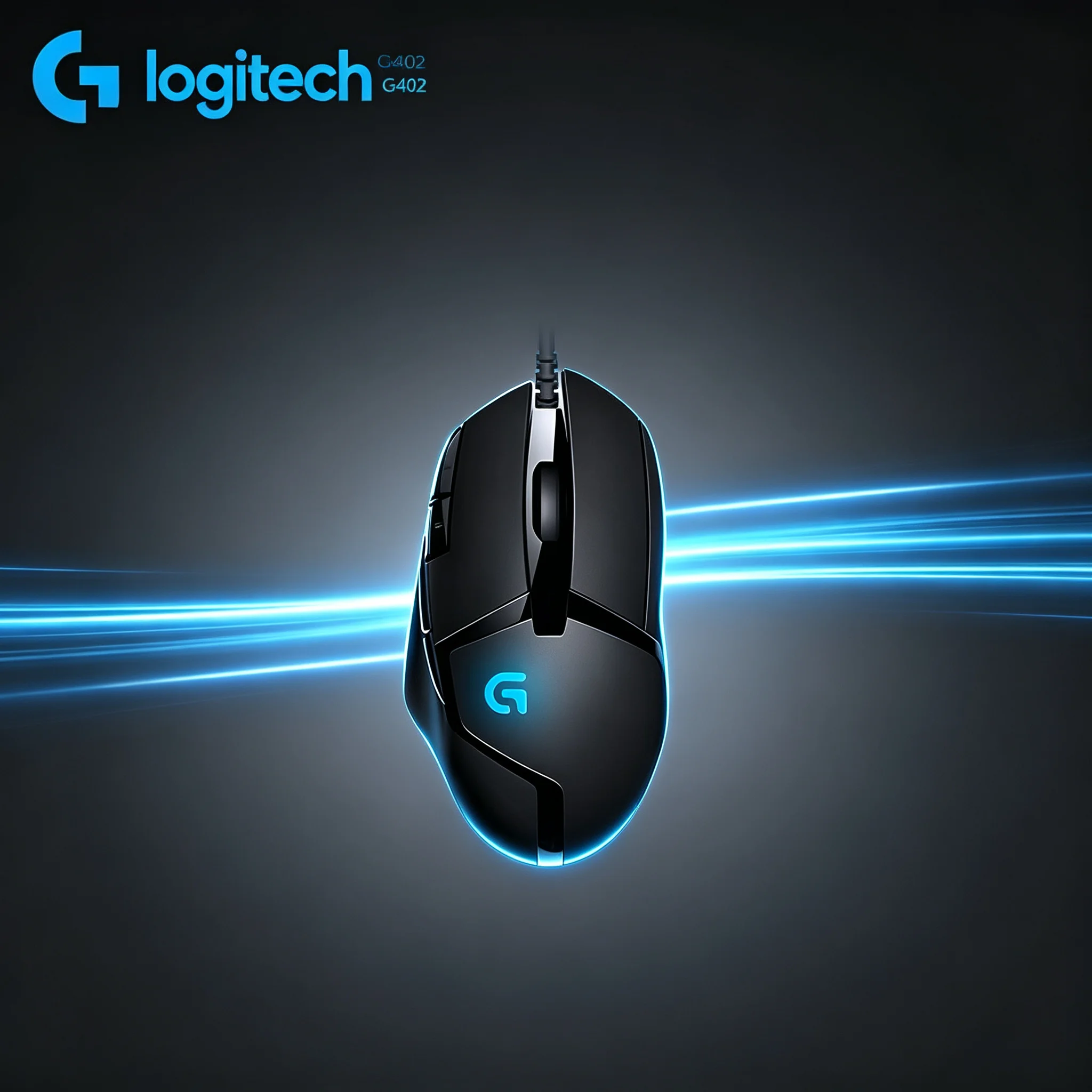 Logitech G402 USB Wired Gaming Mouse Instant DPI Changing Function Reliable Switches For Long‑Term Gaming Experience