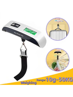 Digital LCD Display 110lb/50kg Electronic Luggage Hanging Suitcase Travel Weighs Baggage Bag Weight Balance Portable Scale Tool