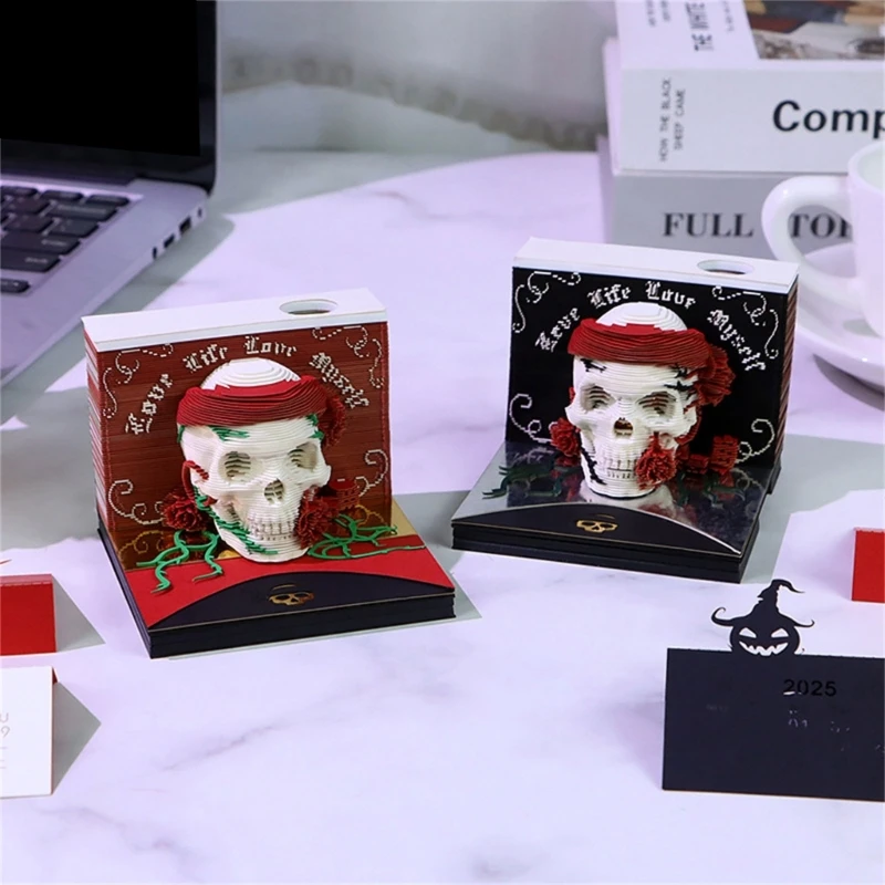 

Stereoscopic Skull Plan twenty twenty six Tear Away Calendar Highlighting English Weekly Arrangement And Decorative Note F19E