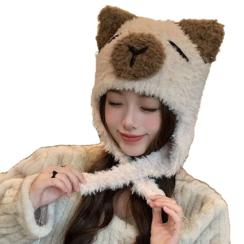 أزياء الشتاء الدافئة فو الفراء قبعة صغيرة الباردة واقية رشاقته الدافئة الدب قبعة المنغولية قبعة النساء الملحقات