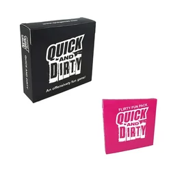 English Version Quick And Dirty Quick And Dirty An Offensive Fun Party Game Game Cards Camping Party Game Crazy Quiz Cards