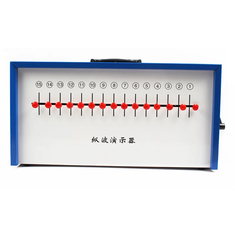 Caja de demostración de ondas longitudinales/cizalla, equipo de enseñanza de experimentos de física