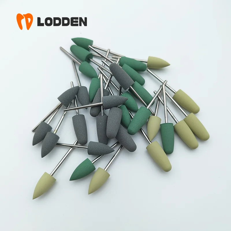 Schleif- und Polierset für Dentallabore für Metall, Acryl, Keramik, Zirkonoxid, Lithiumdisilikat mit Diamantbohrern und Gummirollen – Detail 10