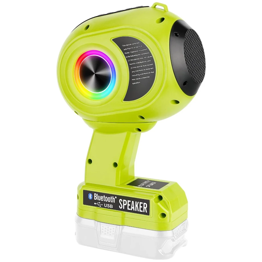 

Compatible with For Makita/Milwaukee/DeWalt/Ryobi 18V/20V Battery Portable Wireless Bluetooth Speaker BT5.3 Bluetooth Technology