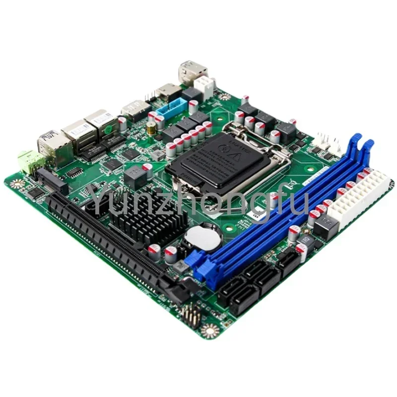 Board with 2Nvme slots New Original NAS motherboard 6SATA3.0 8th 9th i3 i5 i7 1151 mini ITX industrial