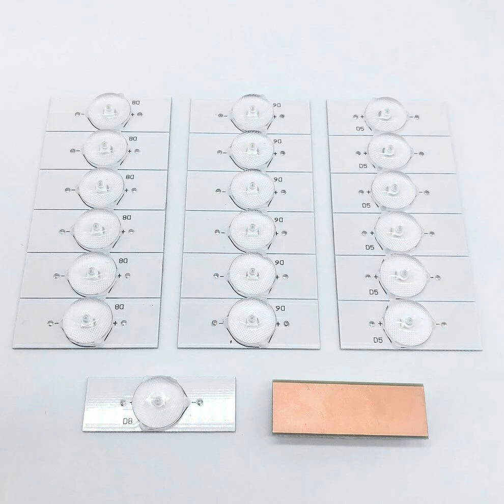 B68A 20PCS 6V SMD Lamp Beads With Optical Lens Fliter For LED TV Repair Led Light Strip Part Accessories