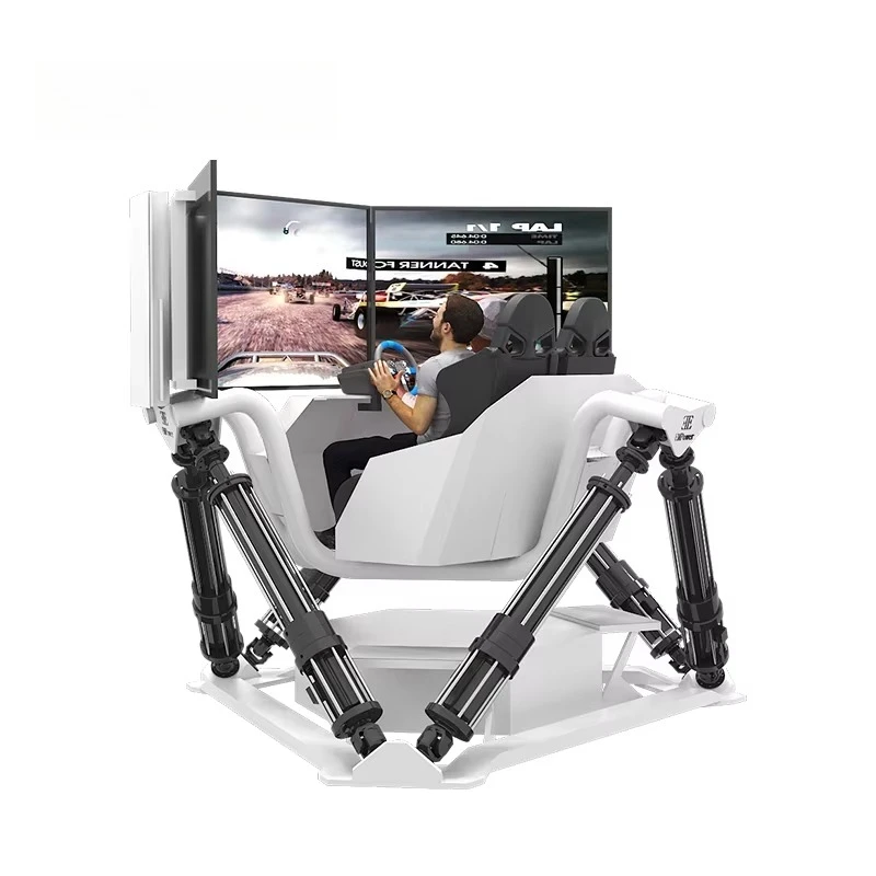 Renixsim Customize Commercial Virtual Reality Sim Racer 6 Dof Motion Racing Simulator 3 Screens Simracing Rig