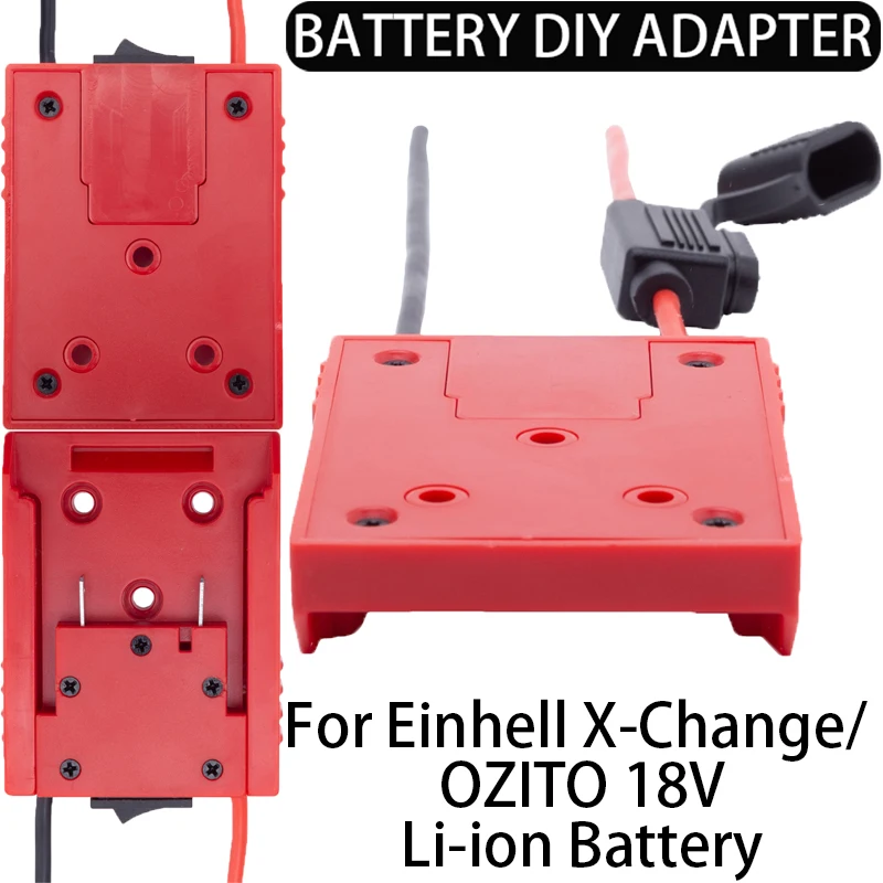 Adaptateur de batterie DIY pour batterie Li-Ion OZITO 18V, il existe des versions avec et sans interrupteur, adaptateur pour outils électriques