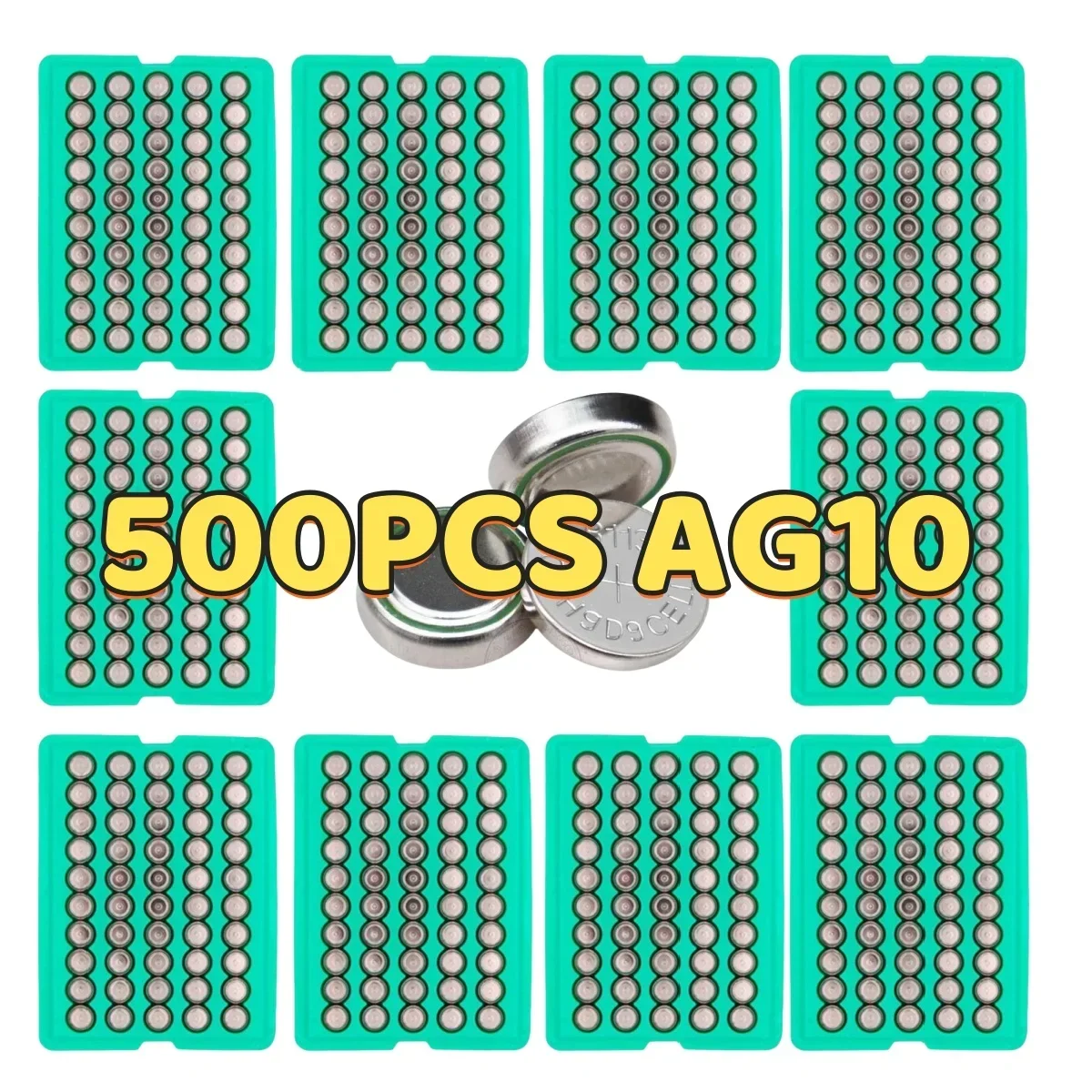 

500PCS LR1130 Butto AG10 Environmental Protection Luminous Gifts Toys Lr54 Clock Electronic 1.55V Zinc Manganese Battery