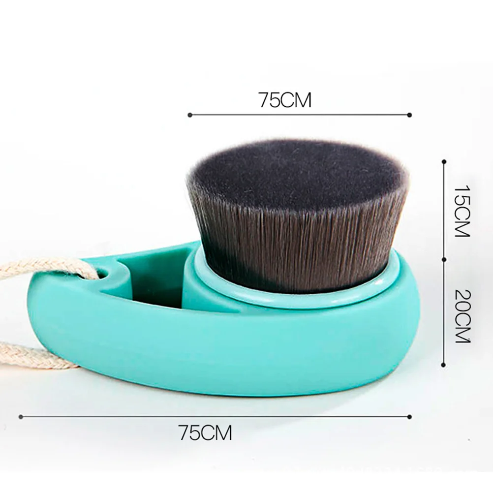 Spazzola per la pulizia del viso in fibra Verde Strumento per la pulizia della pelle esfoliante per pori profondi per uomini Donne Scrub per il viso Cura Glow Routine Cura della pelle