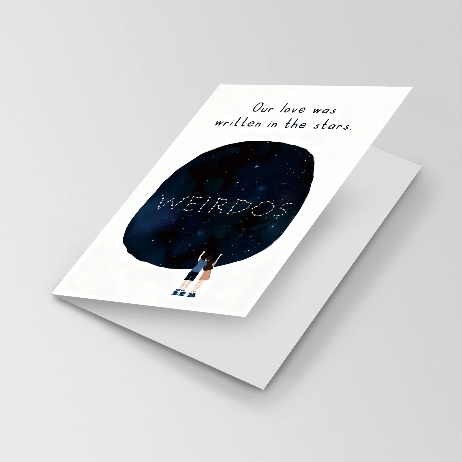 Creative romantic humor couple greeting card self-deprecating sweet exclusive confession significant other gift card - view 5