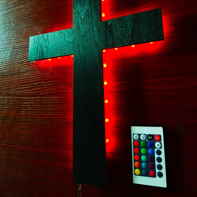 Modern Creative LED Multi-Color 3D Wall Lamp Interior Decoration Background USB Remote Control Night Light Cable 2M