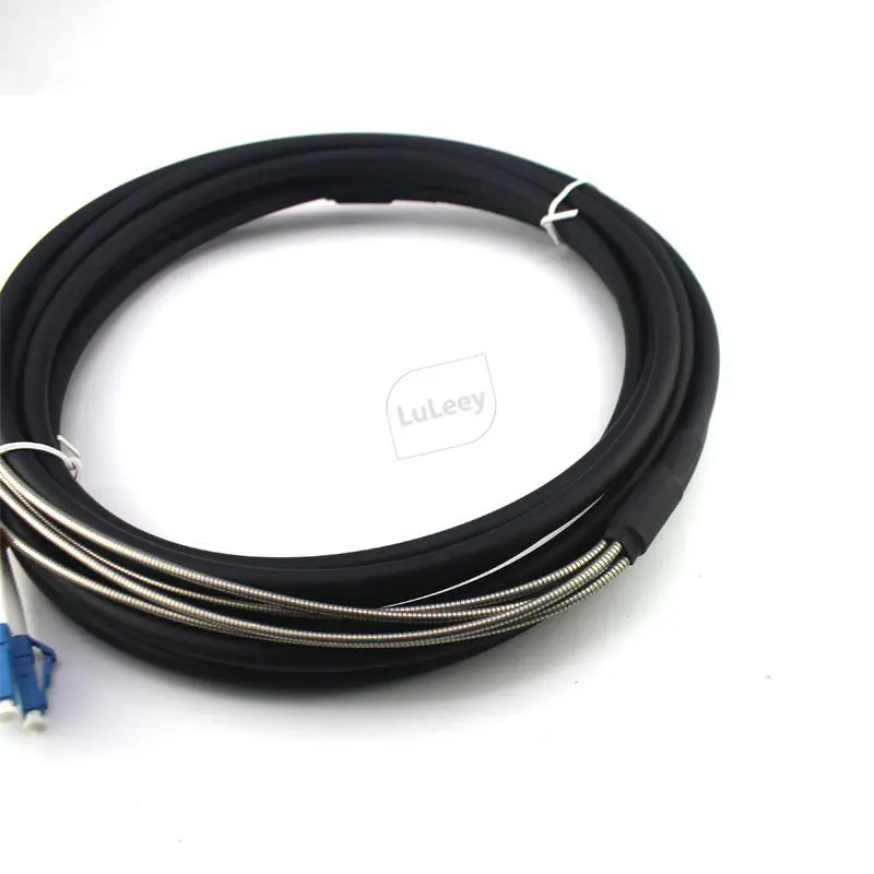 4-Core 15 M LC-FC Field Armored Communications Optical Cable Single-Mode Outdoor Base Station Remote Mining Pigtail Cable