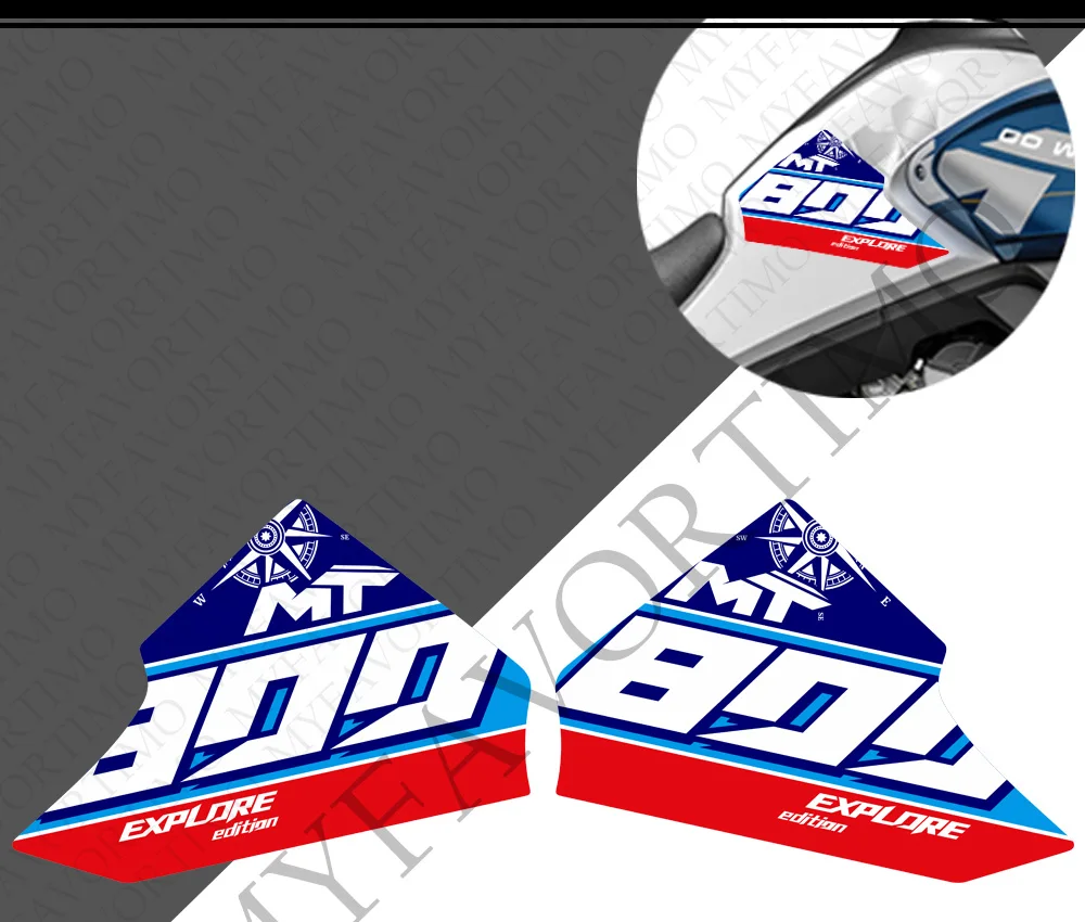 2022 2023 2024 Motorfiets Voor Cfmoto 800 Mt 800mt Touring Adventure Stickers Kofferbak Kuip Spatbordbeschermer Stickers