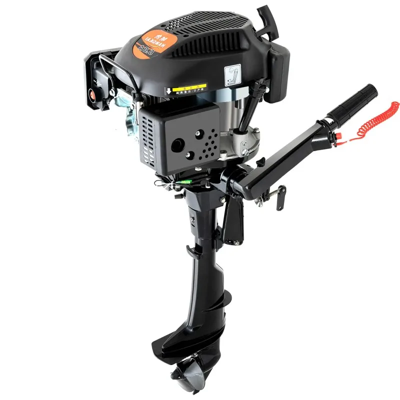 Outboard Motor, 6HP 4 - Stroke, Boat Engine, 140cc Gasoline, Marine Engine, Air Cooling, For Fishing Boat, Aliexpress