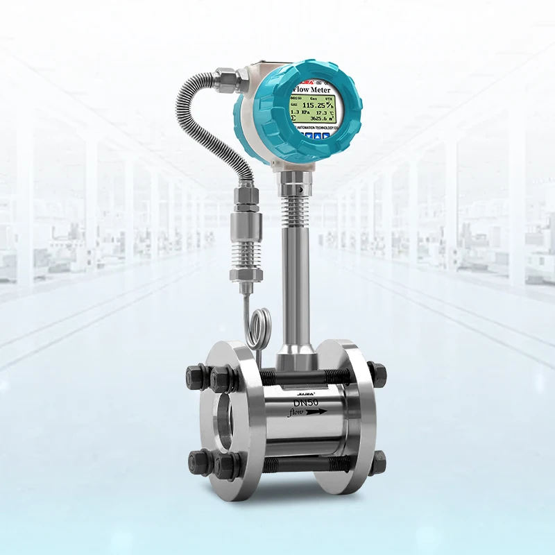 Stainless Steel Custom Vortex Flowmeter High Efficiency and High Precision DN80 Liquid Gas Measuring Device