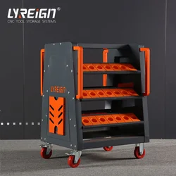 LYREIGN Cnc Tool Rack Combine Bt30 Bt40 Bt50 Bt Tooling Trolley Glue Gun Cart Cnc Tools Holder Keeper