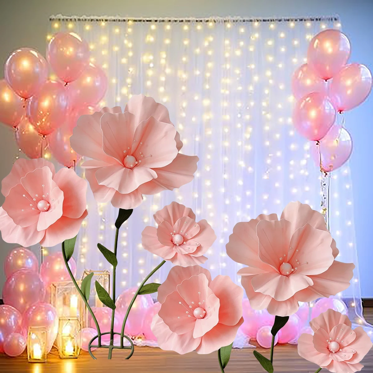 Flores gigantes para decoração, recepção de casamento, aniversário, festa de natal, cenário, decoração, adereços de fotografia, exibição de janela de loja