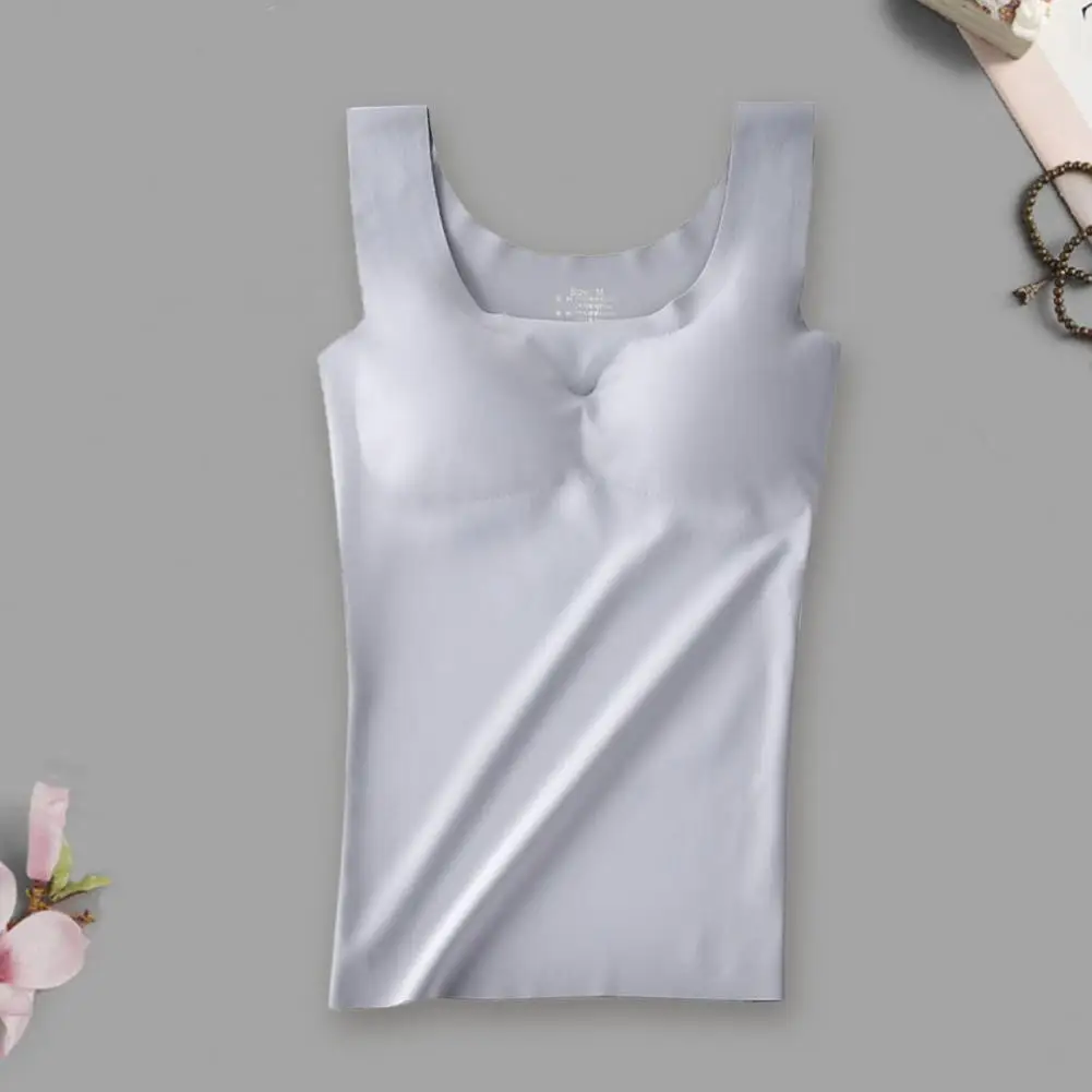 Vrouwen Hemdje Stijlvolle Gewatteerde Vrouwen Hemdje Vierkante Hals Vrouwen Tanktop