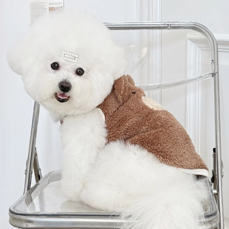 Chaleco de invierno patrón oso para perros Chihuahua Yorkie y gatos - imagen 3