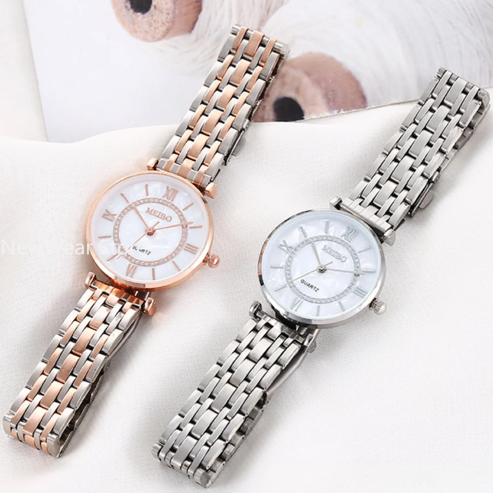 Fashion Diamond Ladies Quartz Watch Steel Female Wristwatch Luxury Crystal Women Bracelet Watches Top Brand Montre Femme Relogio