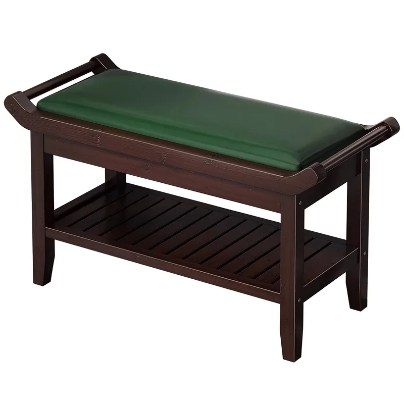 Modern Entryway Shoe Storage Bench with Seat Multifunctional Shoe Rack with Soft Cushion for Hallway/ Living Room Home Furniture