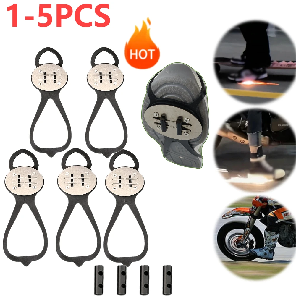 1/2/3/5PCS Bicycle Spark Cycling Shoes Cover Skateboard Flint Set Sparking Flint Pads Motorcycle Cool Skateboard Sparks