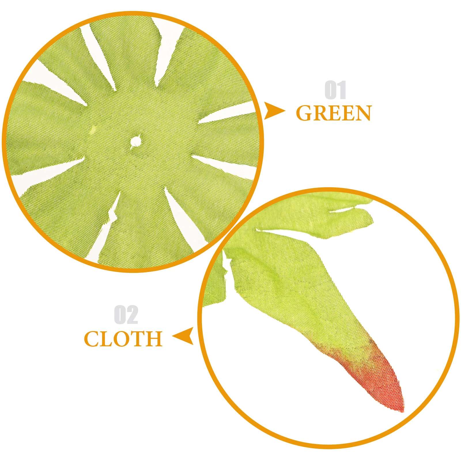 

50Pcs Fabric Sepals Petals Peony Flower Calyxes Fake Flowers Calyxes for DIY Flower Making Supplies Fabric Sepals Petals