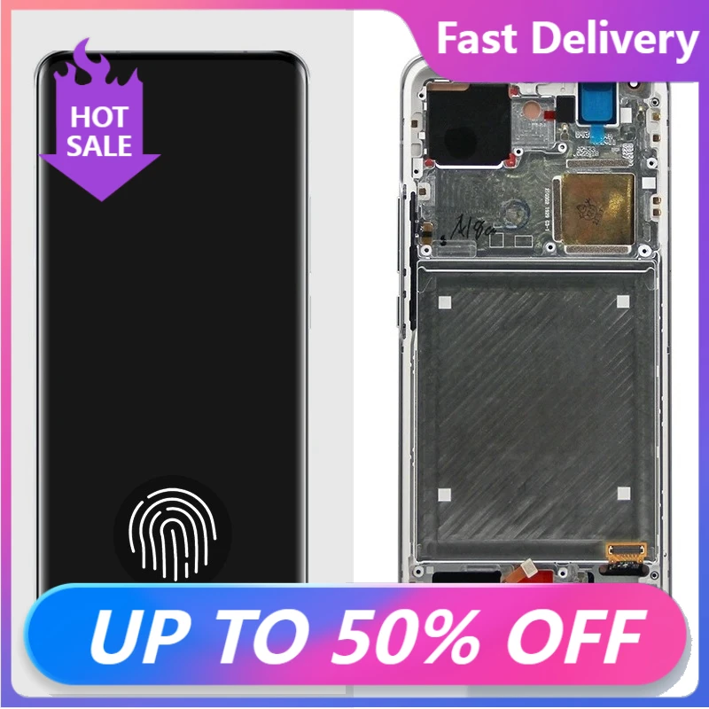 

6.81" OLED For Xiaomi Mi 11 Pro LCD Touch Screen For Xiaomi11Ultra Mi 11 Ultra M2102K1G M2102K1C Display with Frame Fast deliver