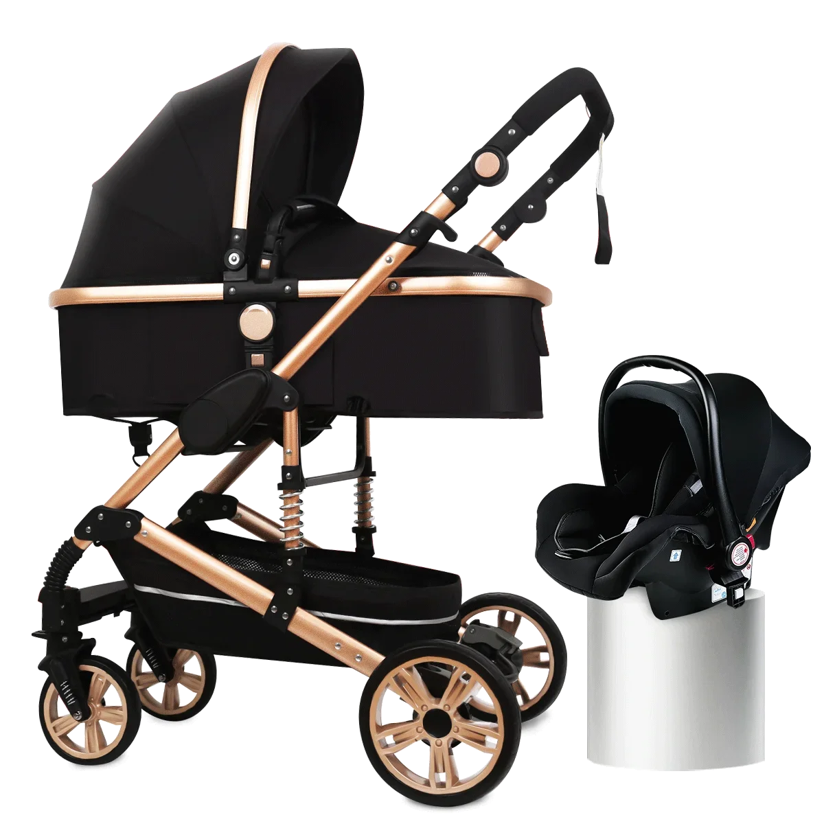 Baby stroller 3 in 1 stroller folding two-sided child four seasons kinderwagen baby carriage  high landscape Newborn Travelling