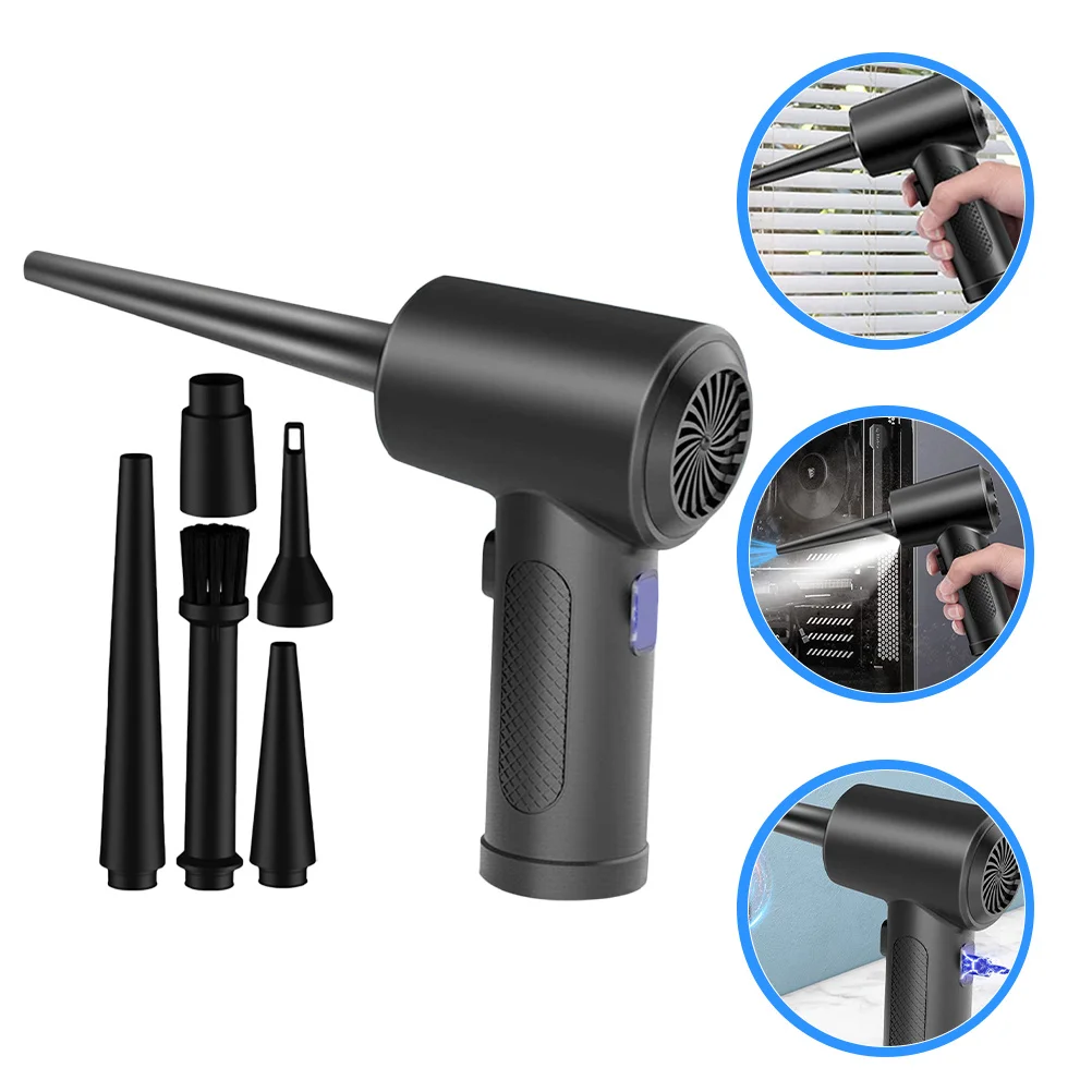 منفاخ هواء كهربائي قابل لإعادة الشحن، منظف قوي للوحة المفاتيح USB من النوع C، شحن سريع، منظف غبار منفضة هواء