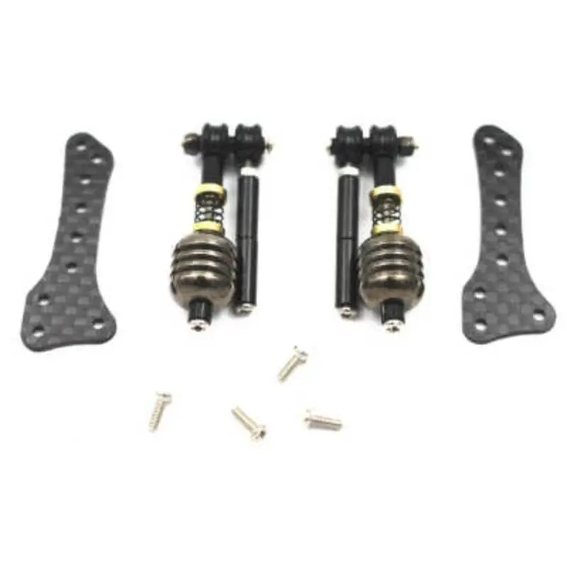A Set Metal Mid-wing Shock Absorbing Pendulum Mass Dampers Side Stay Set Upgrade Parts for Tamiya Mini 4WD Car Model