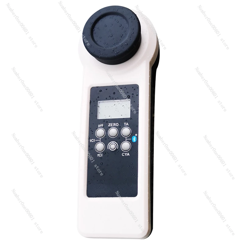 Swimming pool water quality tester pH value, cyanuric acid test