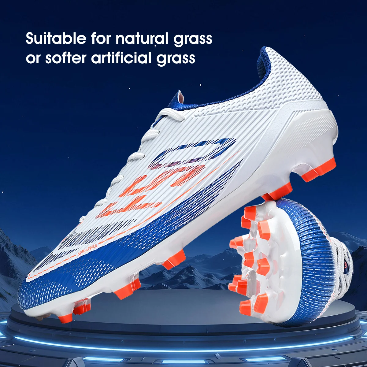 Adult AG FG Firm Ground Soccer Boots Wear Resistant Football Cleats Shock Absorption Comfort Footwear for Lawn Matches