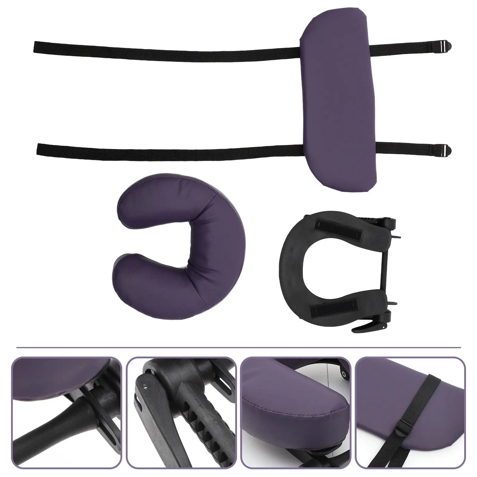 1Set Massage Headrest for Bed Face Pillow Adjustable Comfortable Support Pillow for Massage Table Beauty Salon Spa Face Support