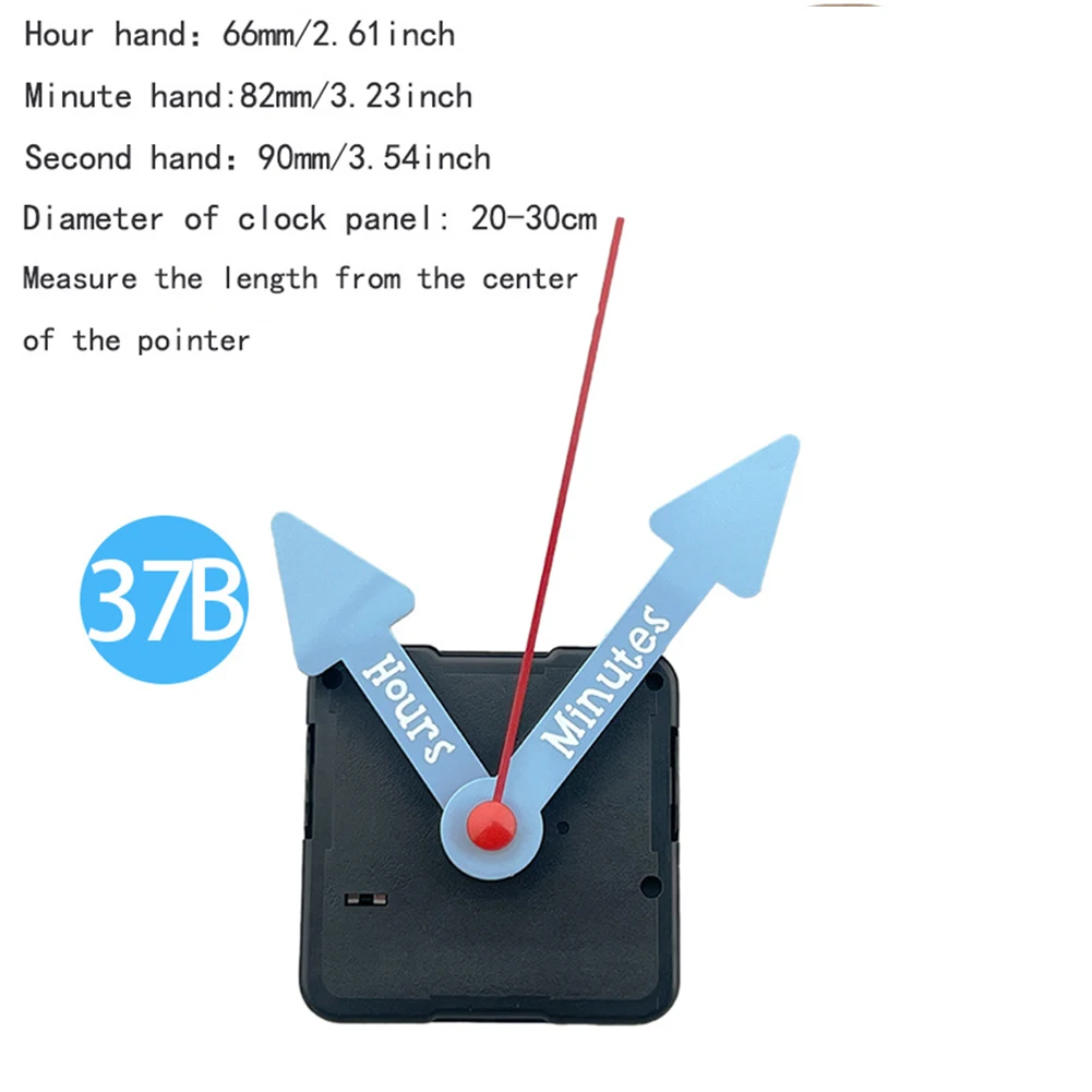 1set Clock Movement DIY Silent Quartz Clock Movement With Hook Shaft Length 18mm Thread Length 11mm For Clock Panels 5-8mm Thick