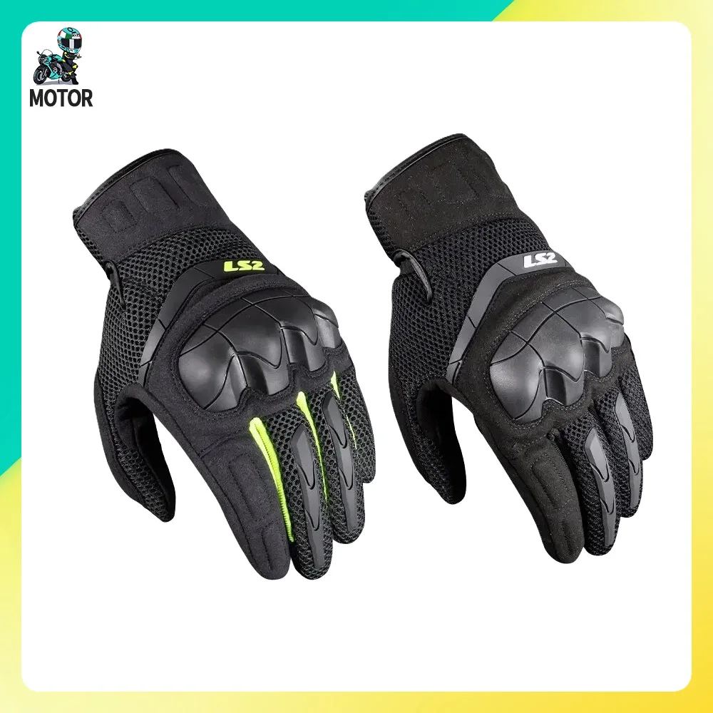 

LS2 MG029 Motorcycle Riding Gloves Anti-drop Racing Car Summer Breathable Motorcycle Wear resistant Tear resistant Touch Screen