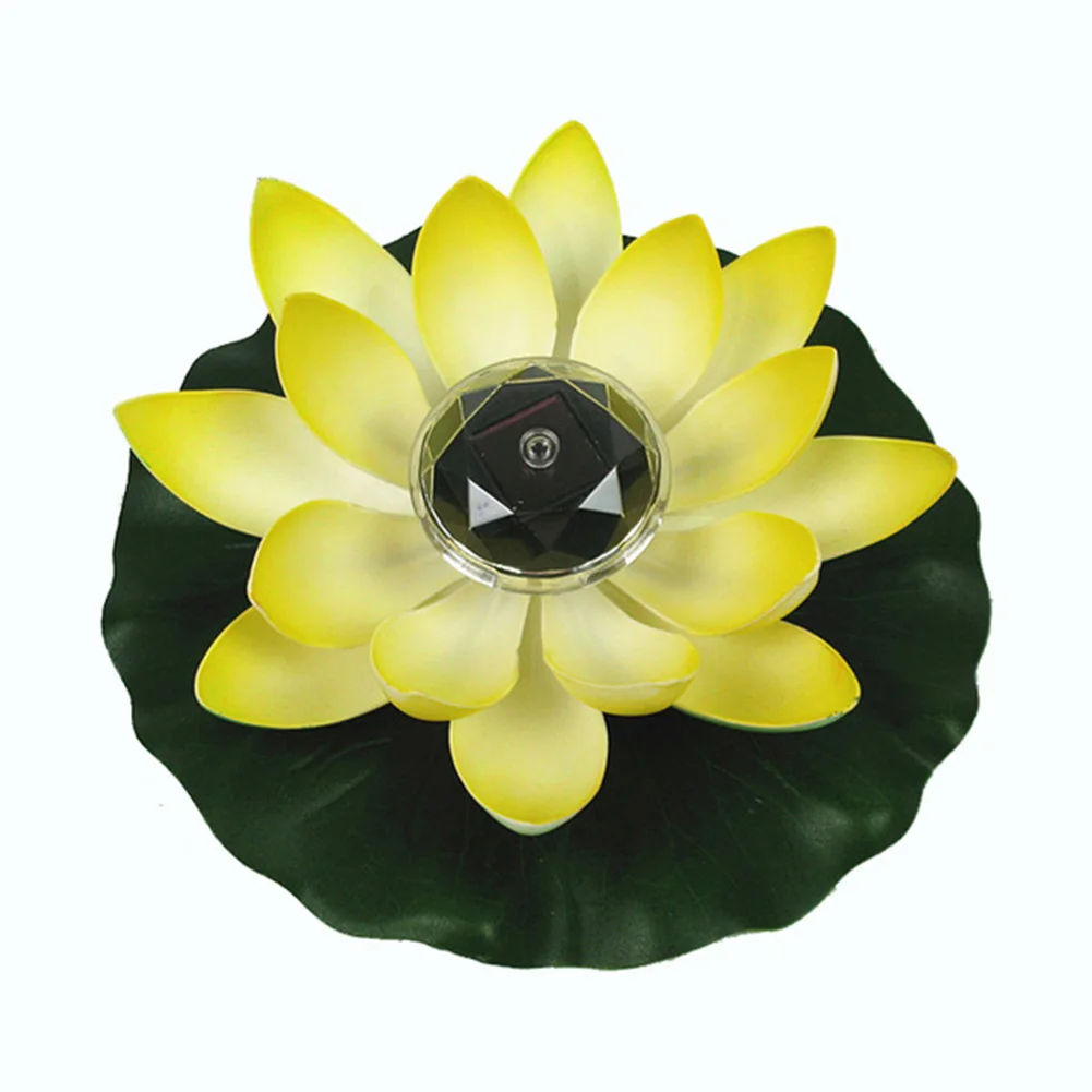 

High Quality Floating Led Lotus Flower Light Artificia Optic Fibre Waterproof Pond Heads Light Lotus Pool Garden Landscape Lamp