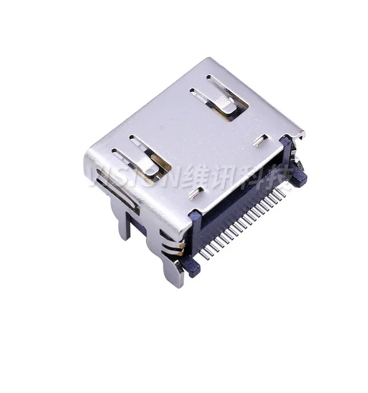 free shipping 50pcs/1lot HDMI female seat Connector SMD 19P  female seat A type port Copper Gold-plated video interface/socket