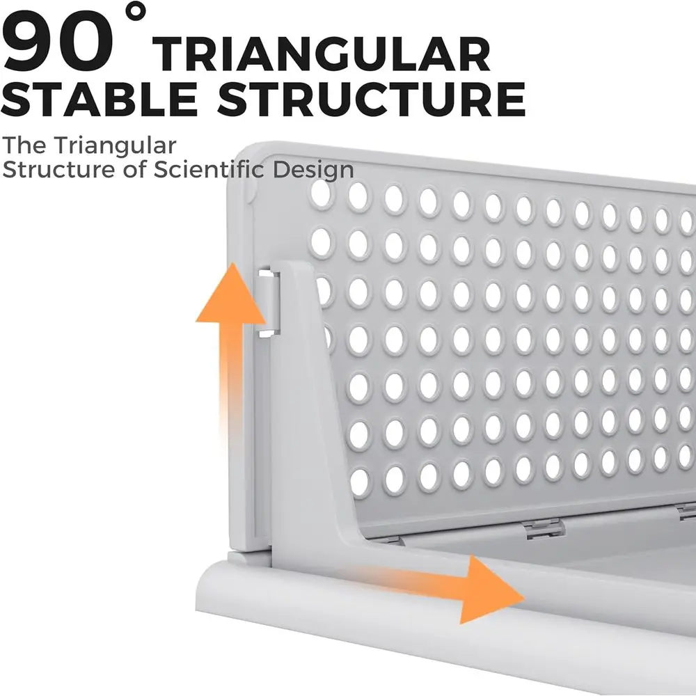 منظم خزانة بلاستيكي مكون من 6 أقسام قابل للتكديس، سلة درج للملابس، صناديق تخزين لخزانة الملابس، غرفة النوم، الحمام، المكتب