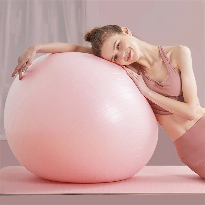 55cm Yoga Ball Big Size Sport  Fitness Gym Fitball Exercise Pilates Workout Balance Ball Reduce Weight Exercising at Home